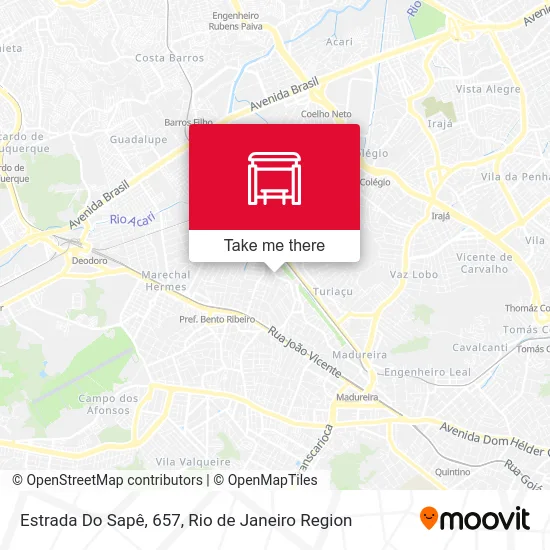 Estrada Do Sapê, 657 map