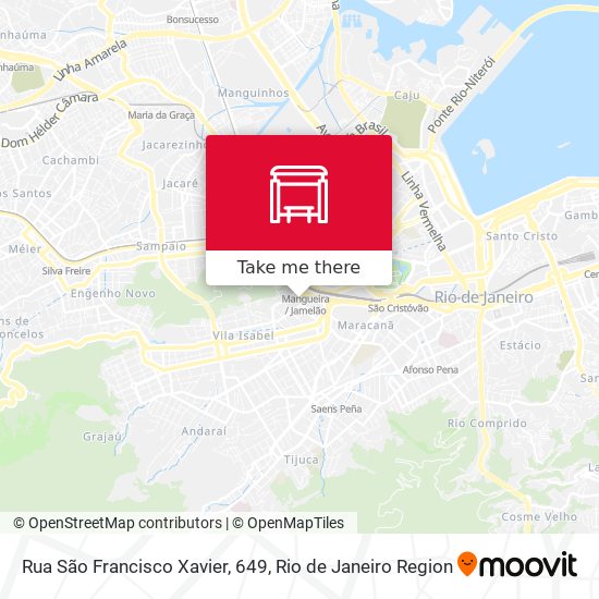 Rua São Francisco Xavier, 649 map