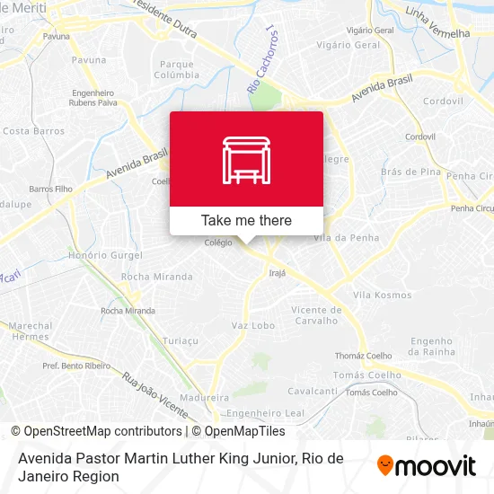 Avenida Pastor Martin Luther King Junior map