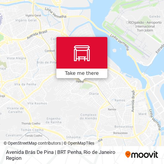 Avenida Brás De Pina | BRT Penha map