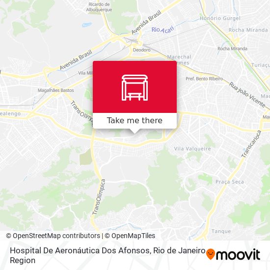 Hospital De Aeronáutica Dos Afonsos map