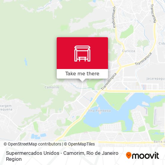 Mapa Supermercados Unidos - Camorim
