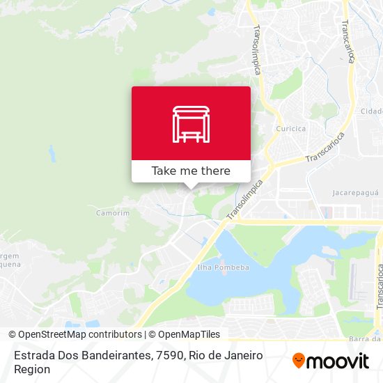 Estrada Dos Bandeirantes, 7590 map