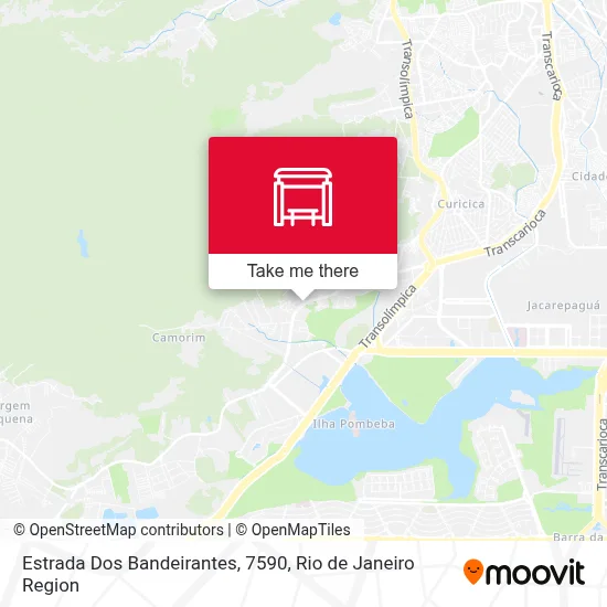 Estrada Dos Bandeirantes, 7590 map