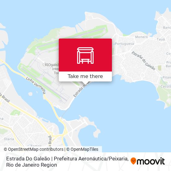 Estrada Do Galeão | Prefeitura Aeronáutica / Peixaria map
