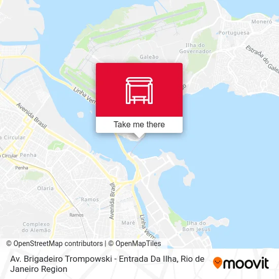 Av. Brigadeiro Trompowski - Entrada Da Ilha map