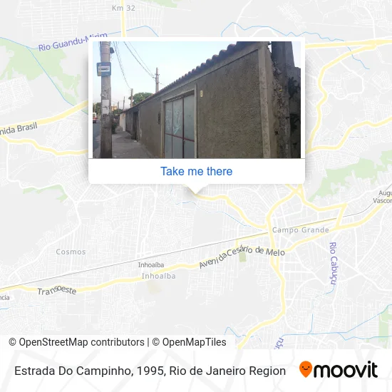 Estrada Do Campinho, 1995 map