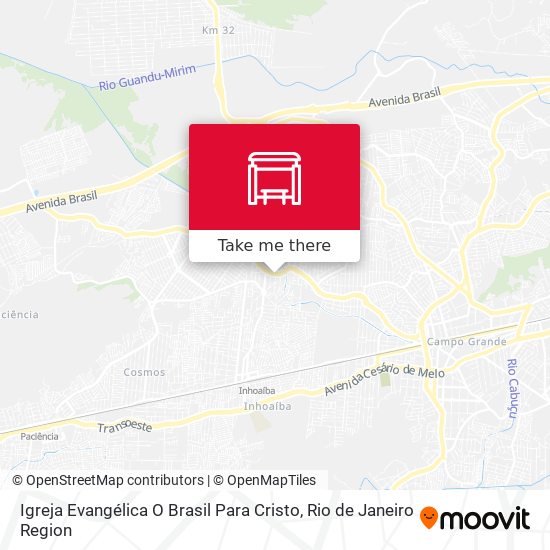 Igreja Evangélica O Brasil Para Cristo map