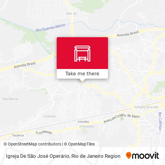Igreja De São José Operário map