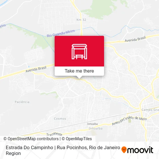 Estrada Do Campinho | Rua Pocinhos map