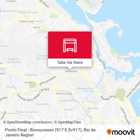 Ponto Final - Bonsucesso (917 E Sv917) map
