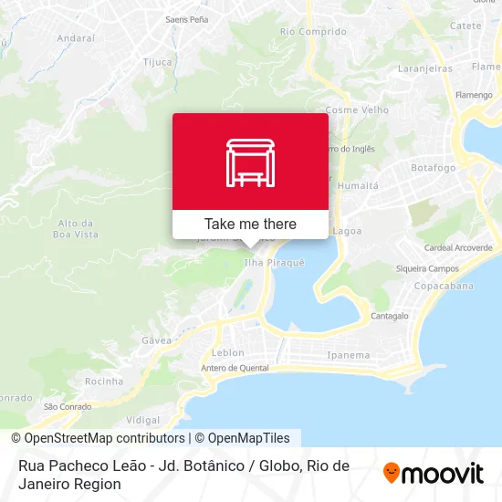 Rua Pacheco Leão - Jd. Botânico / Globo map