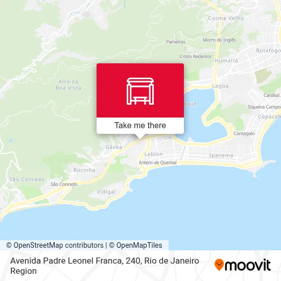 Avenida Padre Leonel Franca, 240 map