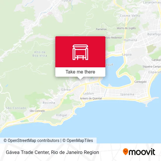 Gávea Trade Center map
