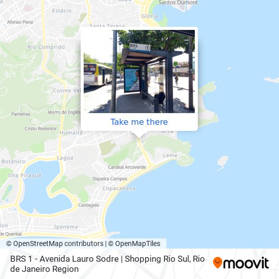 Mapa BRS 1 - Avenida Lauro Sodre | Shopping Rio Sul