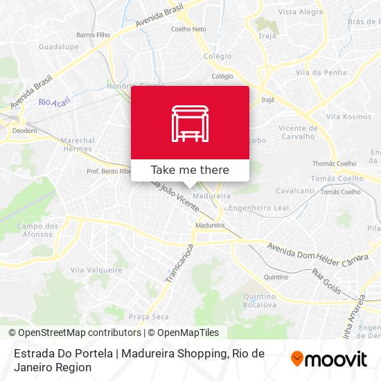 Mapa Estrada Do Portela | Madureira Shopping
