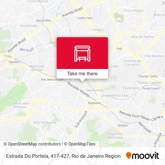 Estrada Do Portela, 417-427 map