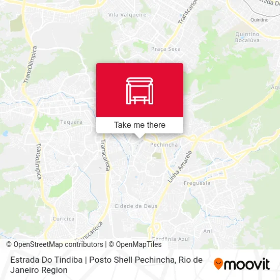 Estrada Do Tindiba | Posto Shell Pechincha map