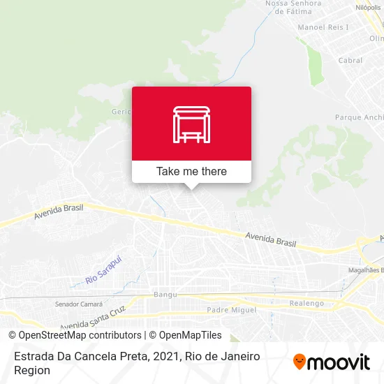 Estrada Da Cancela Preta, 2021 map