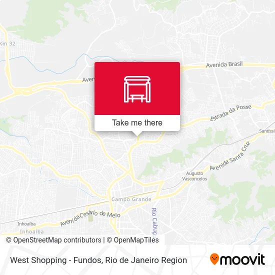 West Shopping - Fundos map