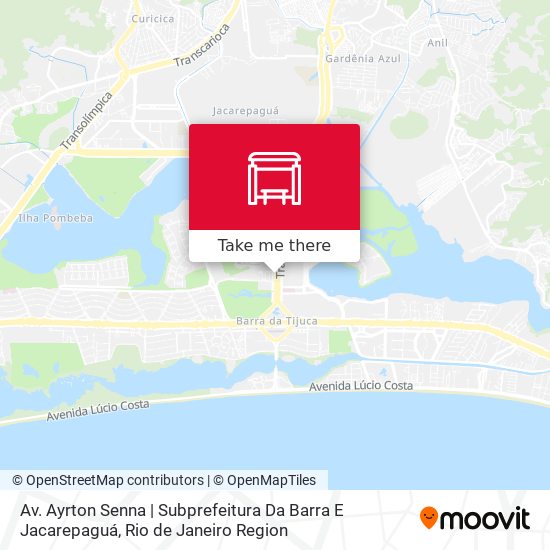 Av. Ayrton Senna | Subprefeitura Da Barra E Jacarepaguá map