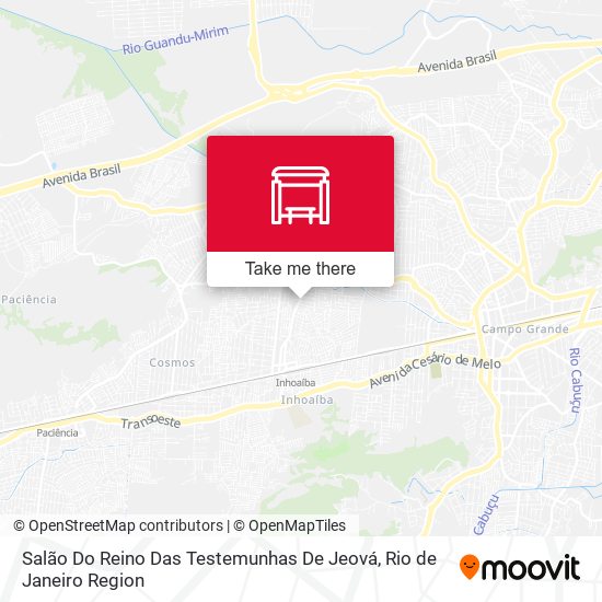 Salão Do Reino Das Testemunhas De Jeová map