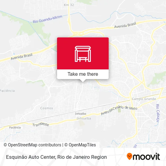 Esquinão Auto Center map