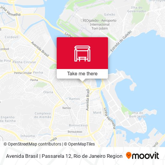 Mapa Avenida Brasil | Passarela 12