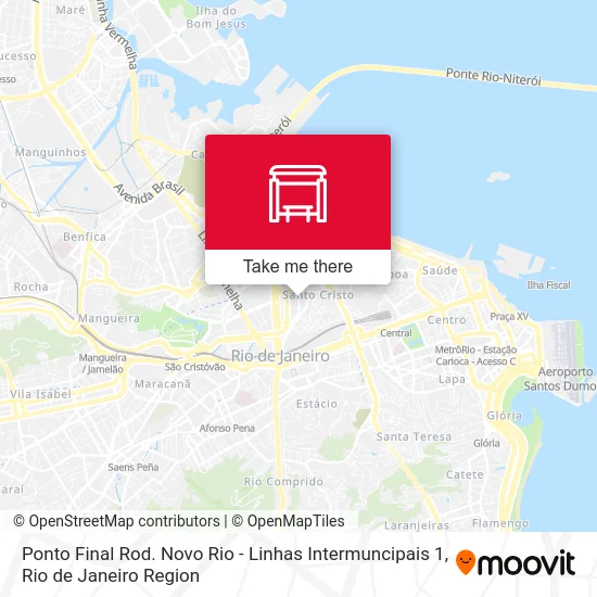 Ponto Final Rod. Novo Rio - Linhas Intermuncipais 1 map