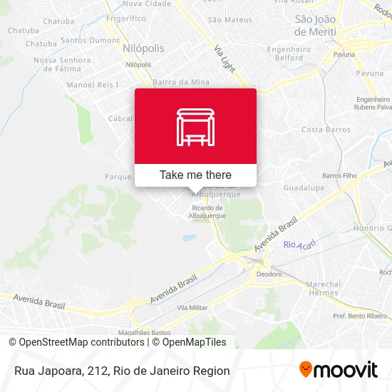 Rua Japoara, 212 map