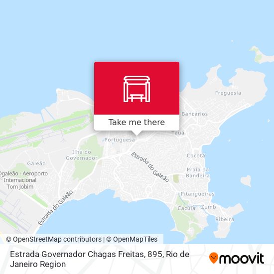 Estrada Governador Chagas Freitas, 895 map