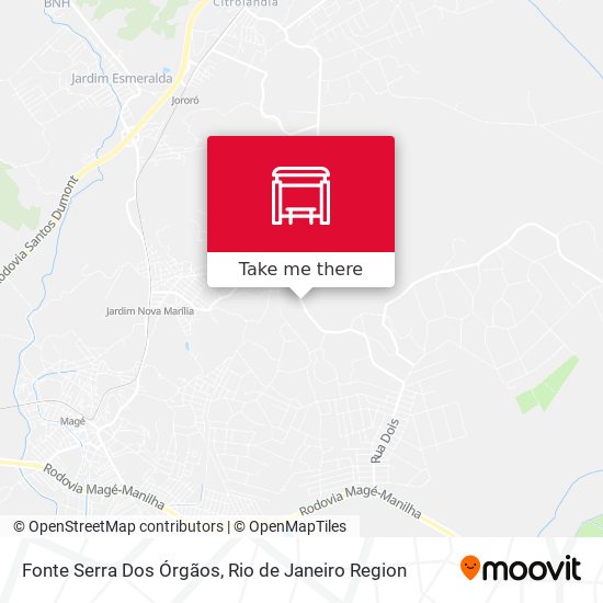 Fonte Serra Dos Órgãos map