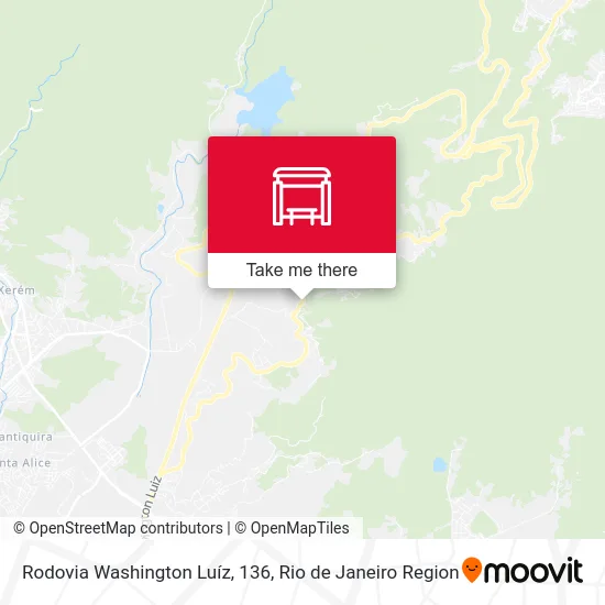Rodovia Washington Luíz, 136 map