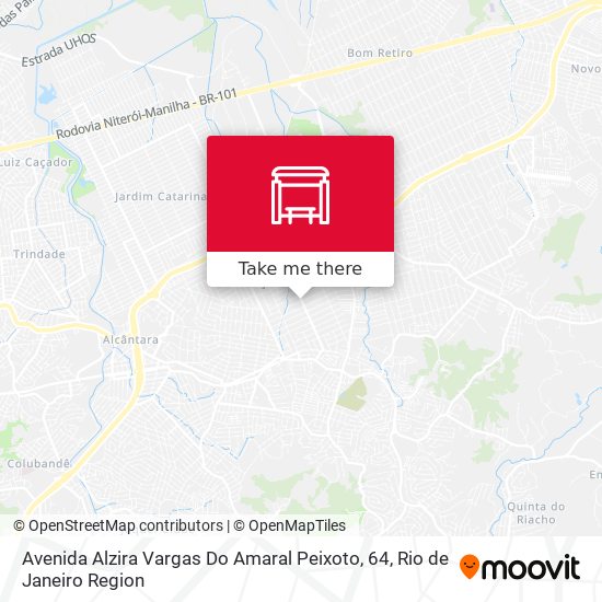 Mapa Avenida Alzira Vargas Do Amaral Peixoto, 64