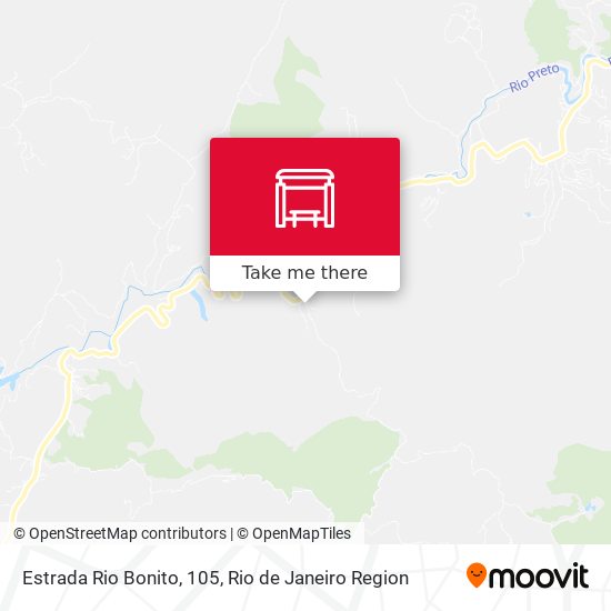 Estrada Rio Bonito, 105 map