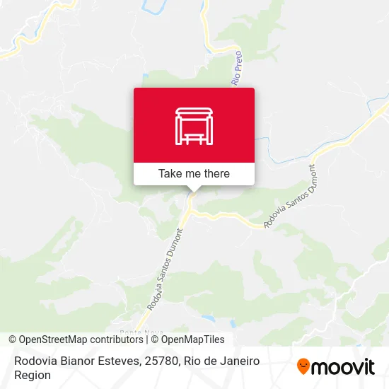 Rodovia Bianor Esteves, 25780 map