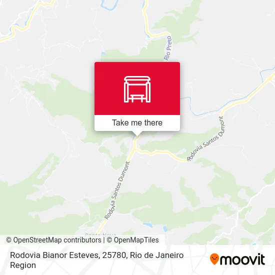 Rodovia Bianor Esteves, 25780 map