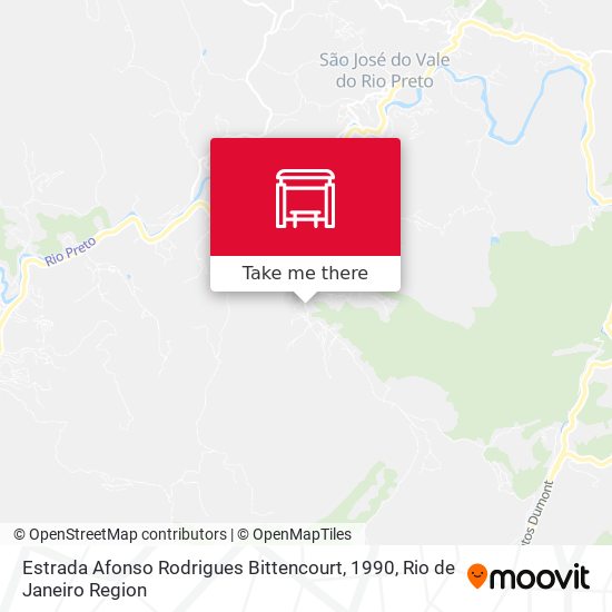 Estrada Afonso Rodrigues Bittencourt, 1990 map