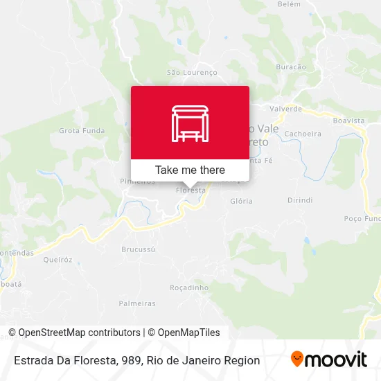 Estrada Da Floresta, 989 map