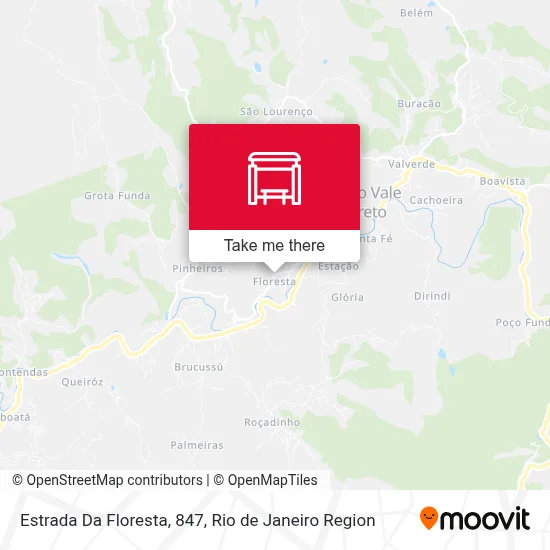 Estrada Da Floresta, 847 map