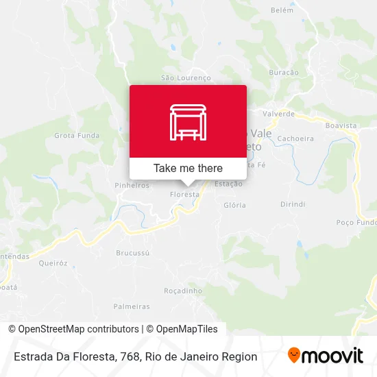 Estrada Da Floresta, 768 map