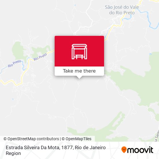 Estrada Silveira Da Mota, 1877 map