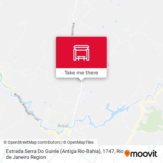 Estrada Serra Do Guinle (Antiga Rio-Bahia), 1747 map