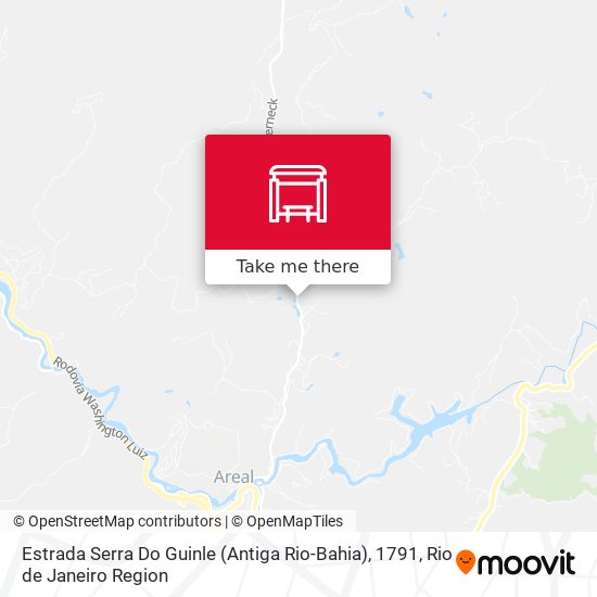 Estrada Serra Do Guinle (Antiga Rio-Bahia), 1791 map