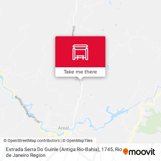 Estrada Serra Do Guinle (Antiga Rio-Bahia), 1745 map