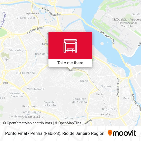 Ponto Final - Penha (Fabio'S) map