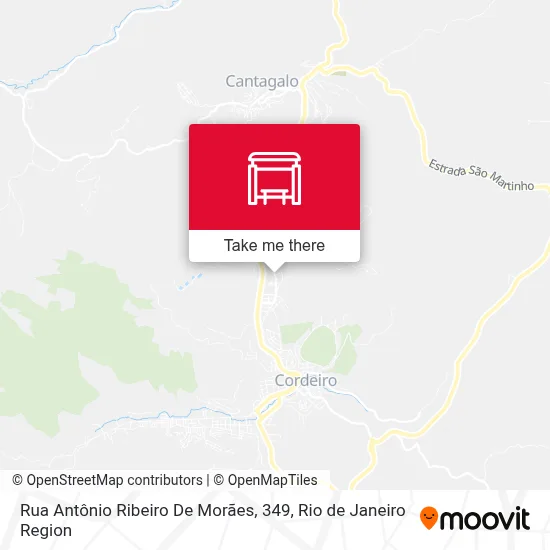 Rua Antônio Ribeiro De Morães, 349 map
