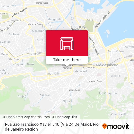 Mapa Rua São Francisco Xavier 540 (Via 24 De Maio)