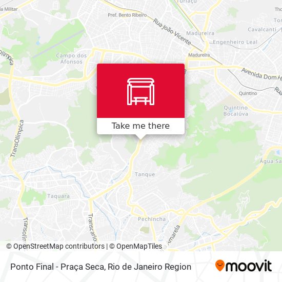 Ponto Final - Praça Seca map