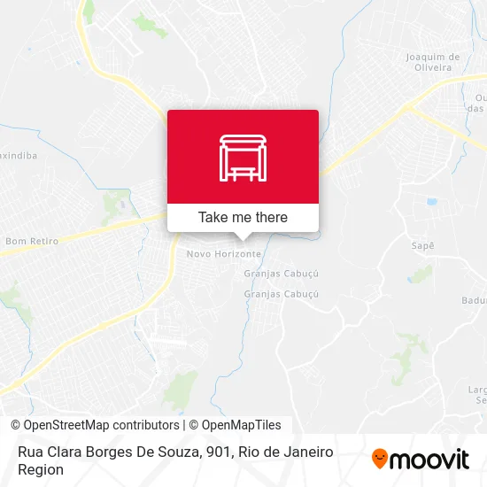 Rua Clara Borges De Souza, 901 map